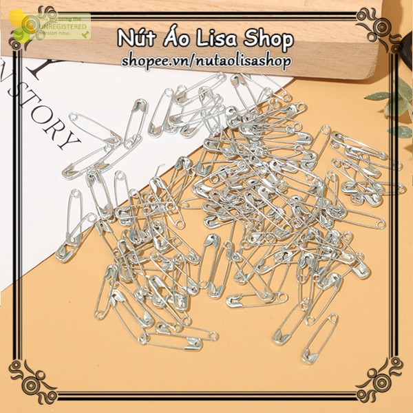 . 1000 cái kim tây/ kim băng mạ vàng loại nhỏ (2cm) .