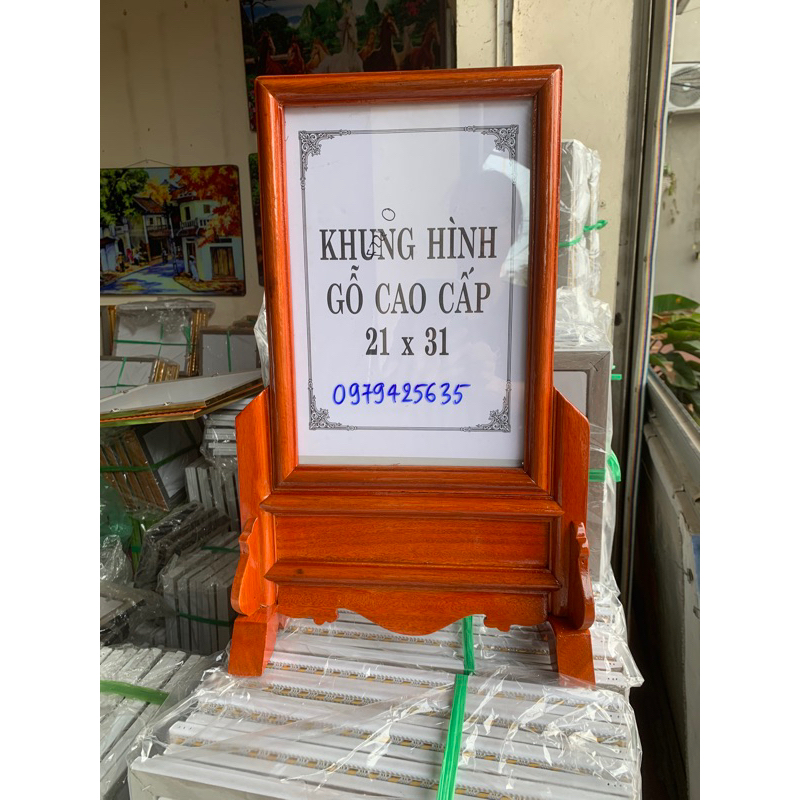 khung ảnh thờ gỗ hương