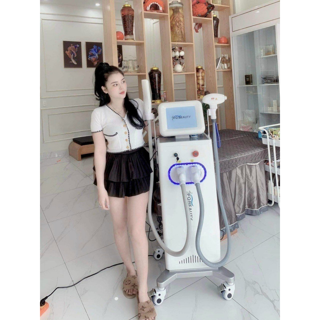 Máy Triệt Lông FQ Beauty Laser 808 2in1 Xóa Xăm 2021