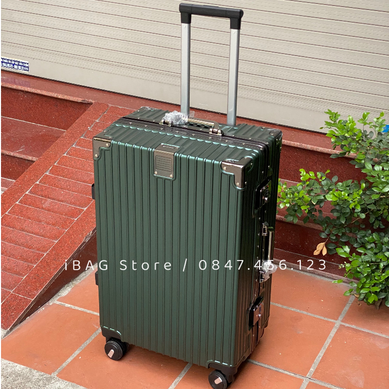 Vali khung nhôm khóa sập B3T size 20/24 inch, 4 góc kim loại chống va đập