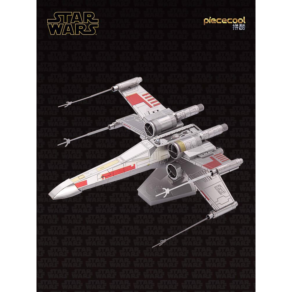 Mô Hình 3D Lắp Ráp Kim Loại Piececool Star Wars X-Wings Star Fighter IP034