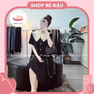 Váy bầu công sở cổ bèo cho mẹ bầu sang chảnh