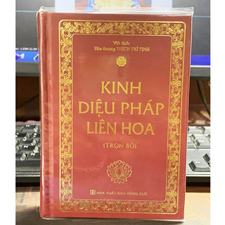 Sách - kinh diệu pháp liên hoa - bìa cứng