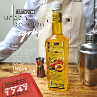 Siro Đào Urban Barman chai 730ml