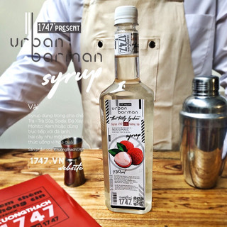 Siro Vải Urban Barman chai 730ml