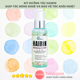 Xịt dưỡng tóc HAIRIN phục hồi tóc hư tổn dưỡng tóc mềm mượt, xịt cách nhiệt và thơm tóc 100ml