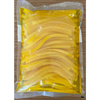 Củ cái muối cắt sợi cuộn kim bap hàn quốc 2kg-김밥단무지 2키로
