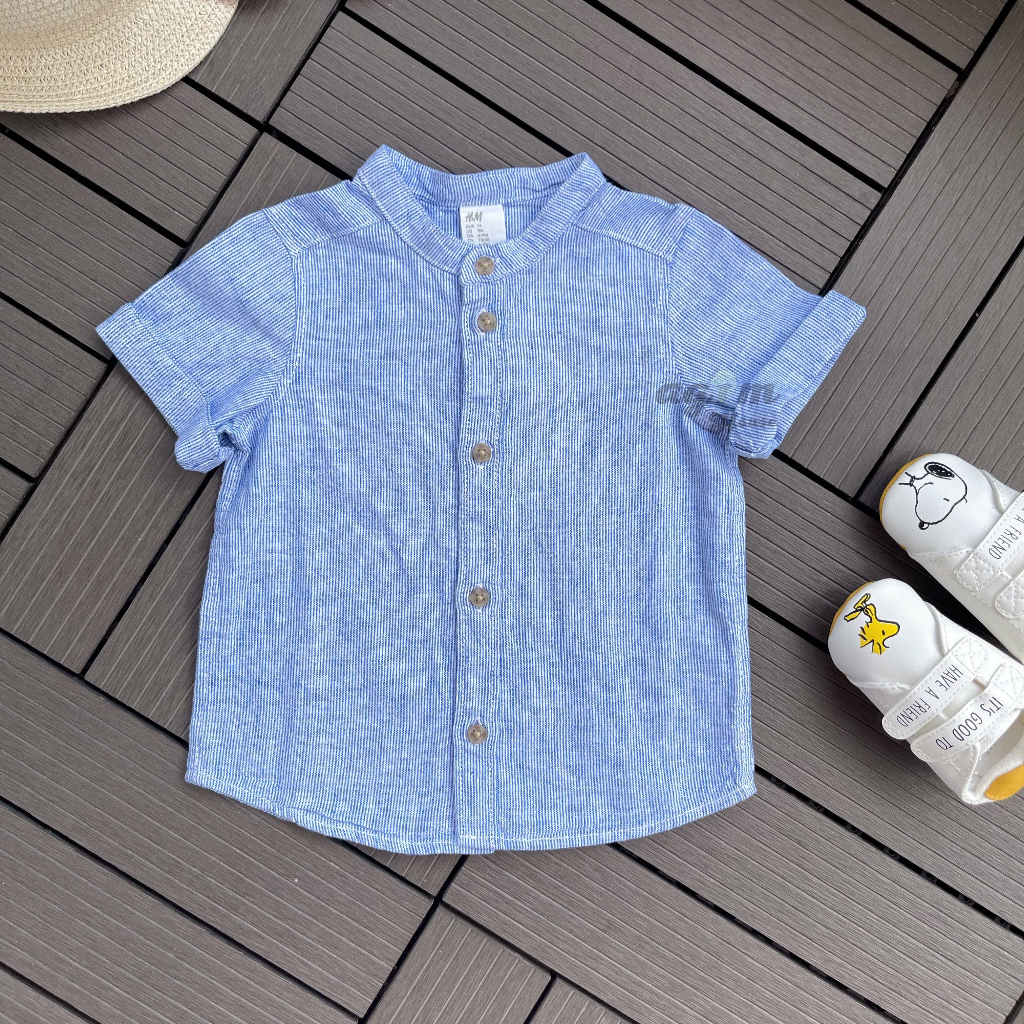 Set bộ công tử cộc tay cho bé trai HM từ 7-13kg - Lagim House