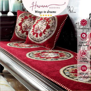 Thảm trải ghế tây âu Havana Bedding thảm trải trên ghế gỗ êm ái sang trọng giá rẻ đệm ghế nhập khẩu