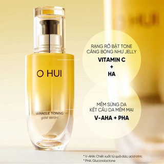 TINH CHẤT LÀM SÁNG DA RẠNG RỠ 𝗠𝗜𝗥𝗔𝗖𝗟𝗘 𝗧𝗢𝗡𝗜𝗡𝗚 𝗚𝗟𝗢𝗪 SERUM 50ML