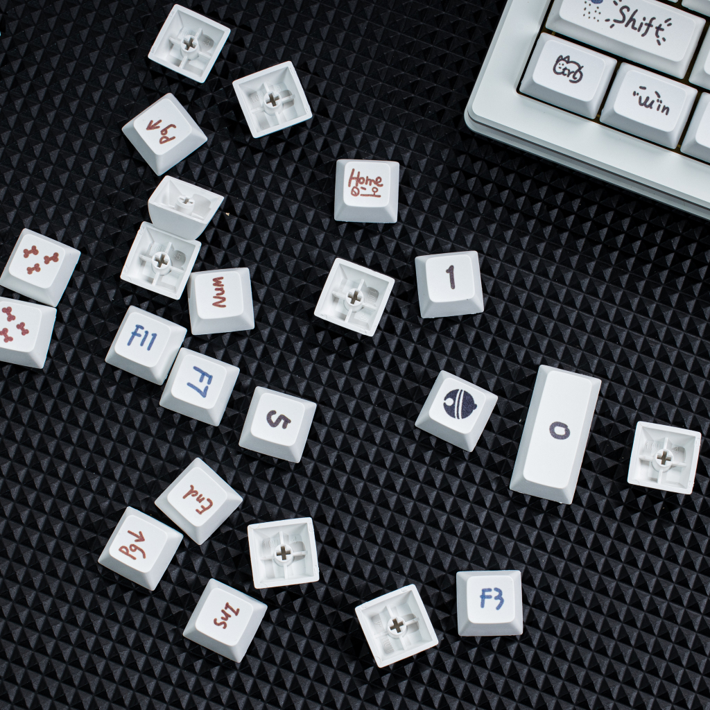 Keycap Cat XDA 122 nút nhựa PBT bàn phím cơ