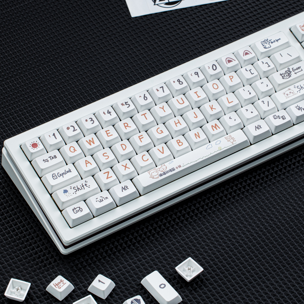 Keycap Cat XDA 122 nút nhựa PBT bàn phím cơ