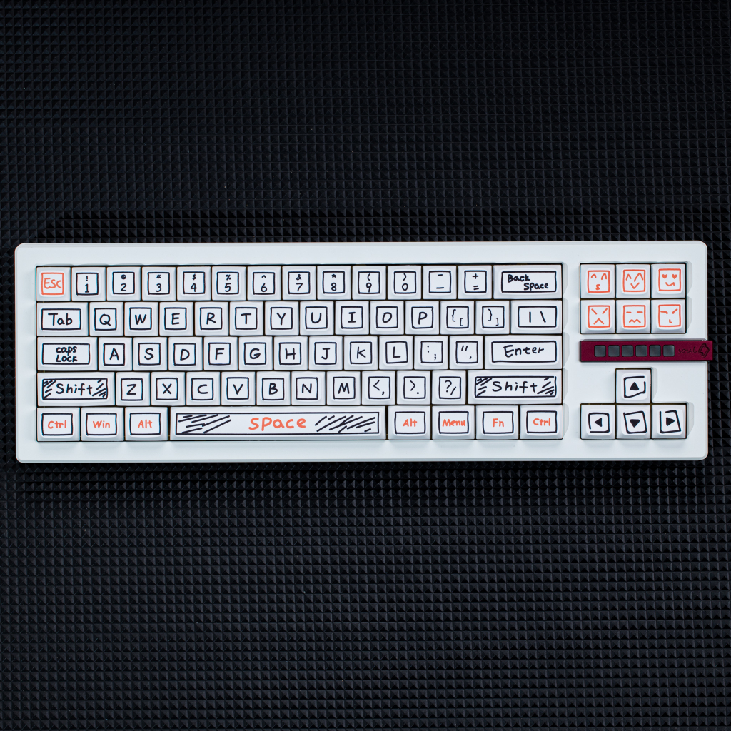 127 Phím Watercolor Pen | Keycaps XDA Profile Màu nước Bút Graffiti Phim hoạt hình Anime PBT DYE SUB