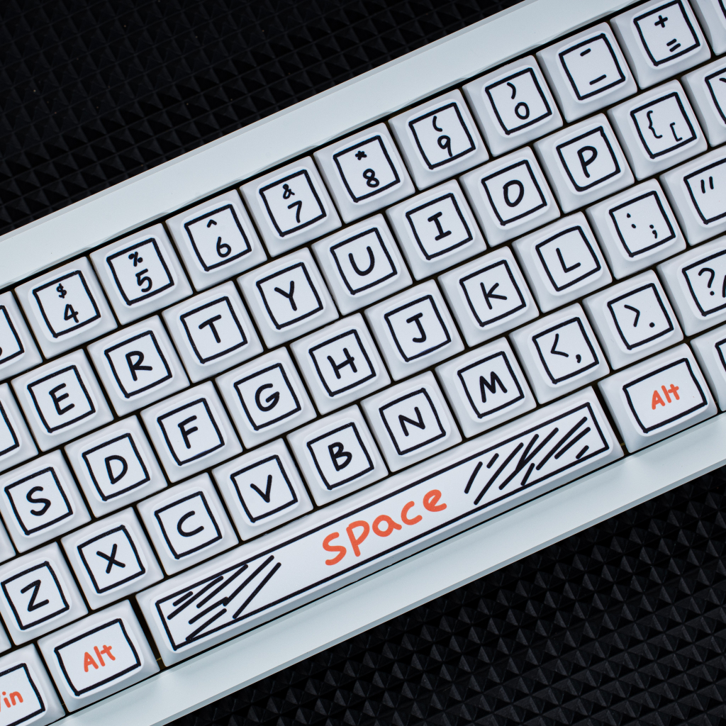 127 Phím Watercolor Pen | Keycaps XDA Profile Màu nước Bút Graffiti Phim hoạt hình Anime PBT DYE SUB