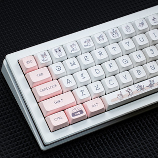 Keycap mèo chil xda 136 nút bàn phím cơ thick pbt