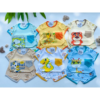 Bộ thun lạnh cộc tay bé 7-18kg