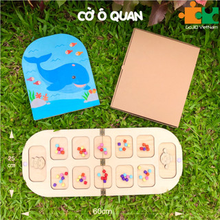 Cờ ô quan tô màu bằng gỗ