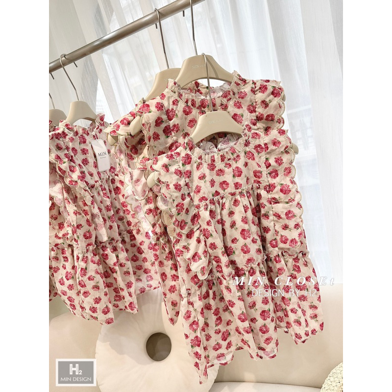 Áo Kiểu Thô Hoa Tay Cánh Tiên Hot , Bầu Bí Mặc được