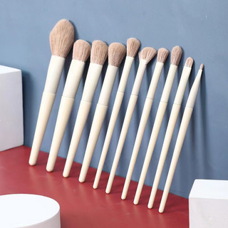 Bộ cọ trang điểm Trắng 10 cây cọ makeup cá nhân