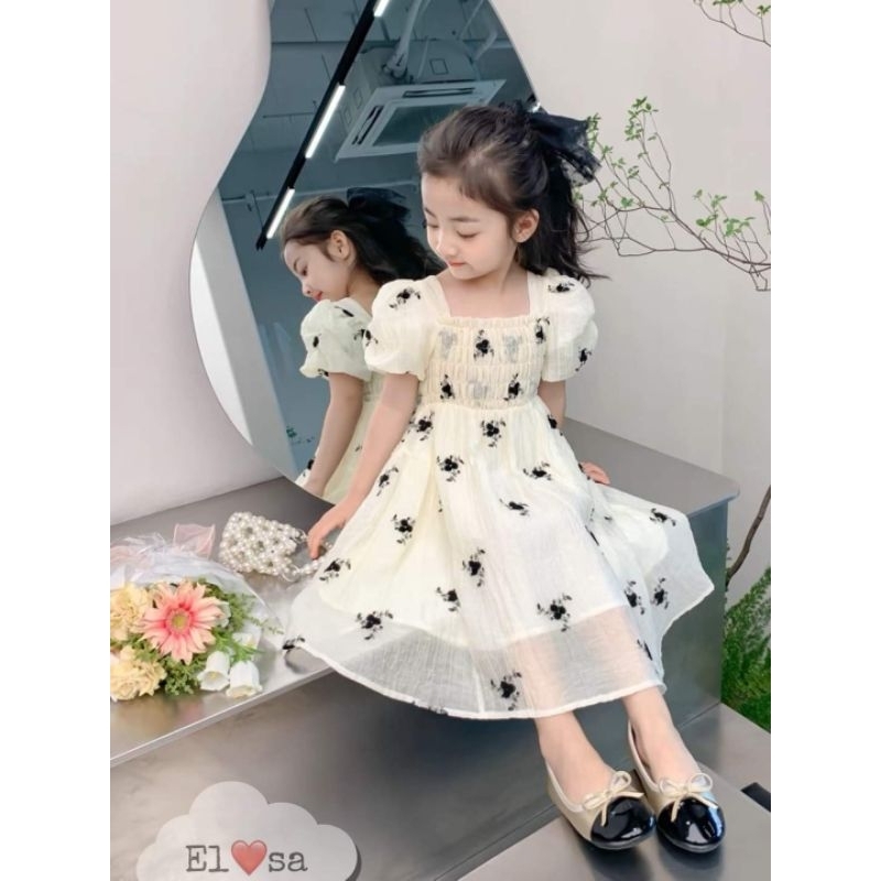 Váy xinh cho bé.váy voan mềm cho bé gai 8 đến 25ki ak