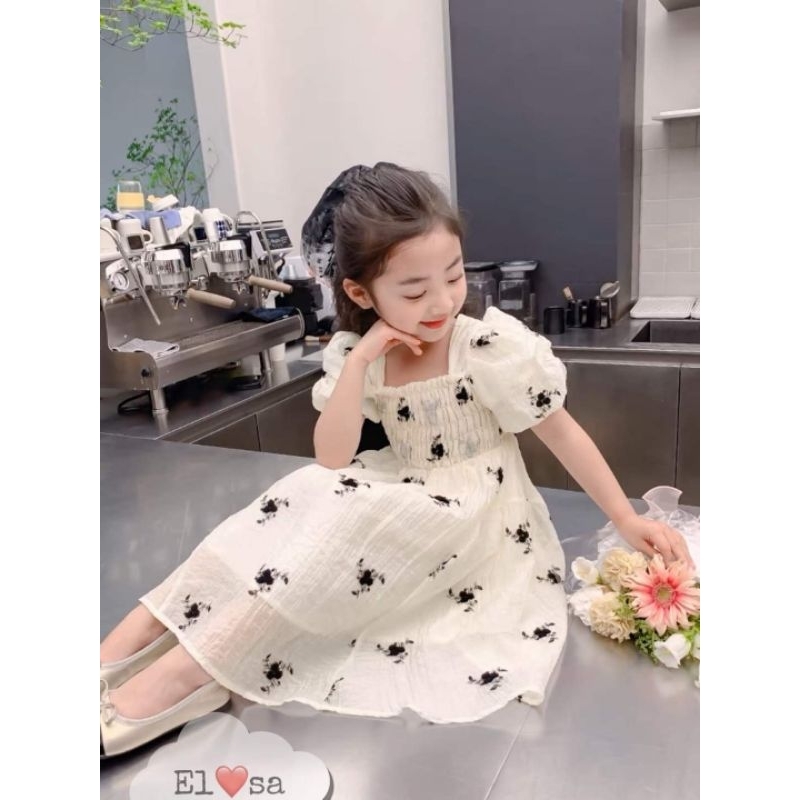 Váy xinh cho bé.váy voan mềm cho bé gai 8 đến 25ki ak