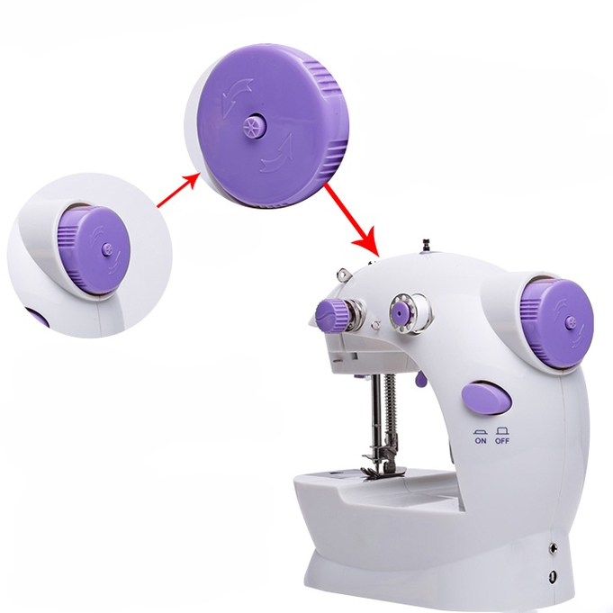 Máy May Mini Để Bàn CMD - Máy Khâu Cầm Tay Mini Gia Đình Có Đèn Led Nhỏ Gọn Siêu Tiện Lợi