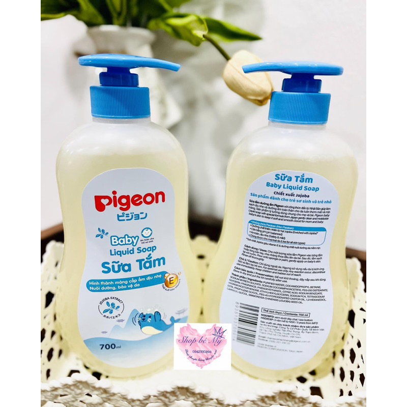 Sữa Tắm Dịu Nhẹ Jojoba Pigeon 700ml , 200g