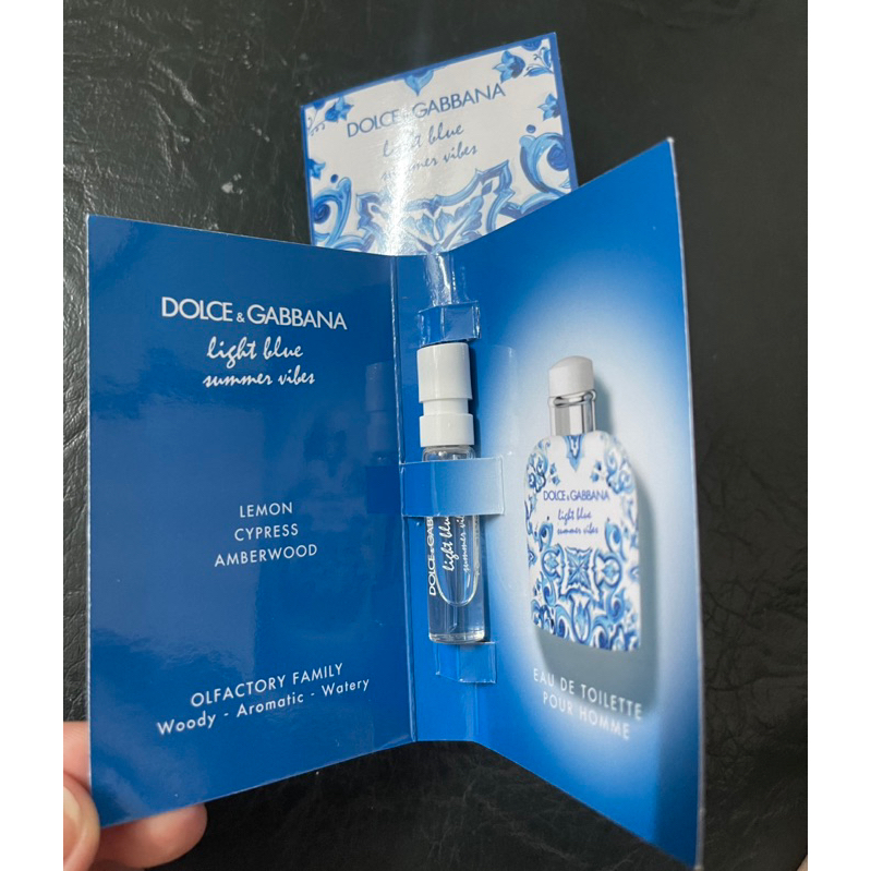 Vial Nước hoa D&G Light Blue Summer Vibes Pour Homme EDT