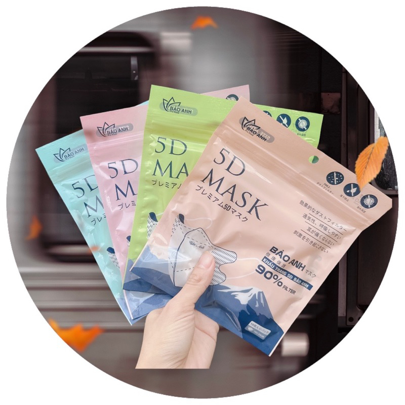 500 Chiếc Khẩu Trang 5D Kháng Khuẩn Bảo Anh Pro Mask