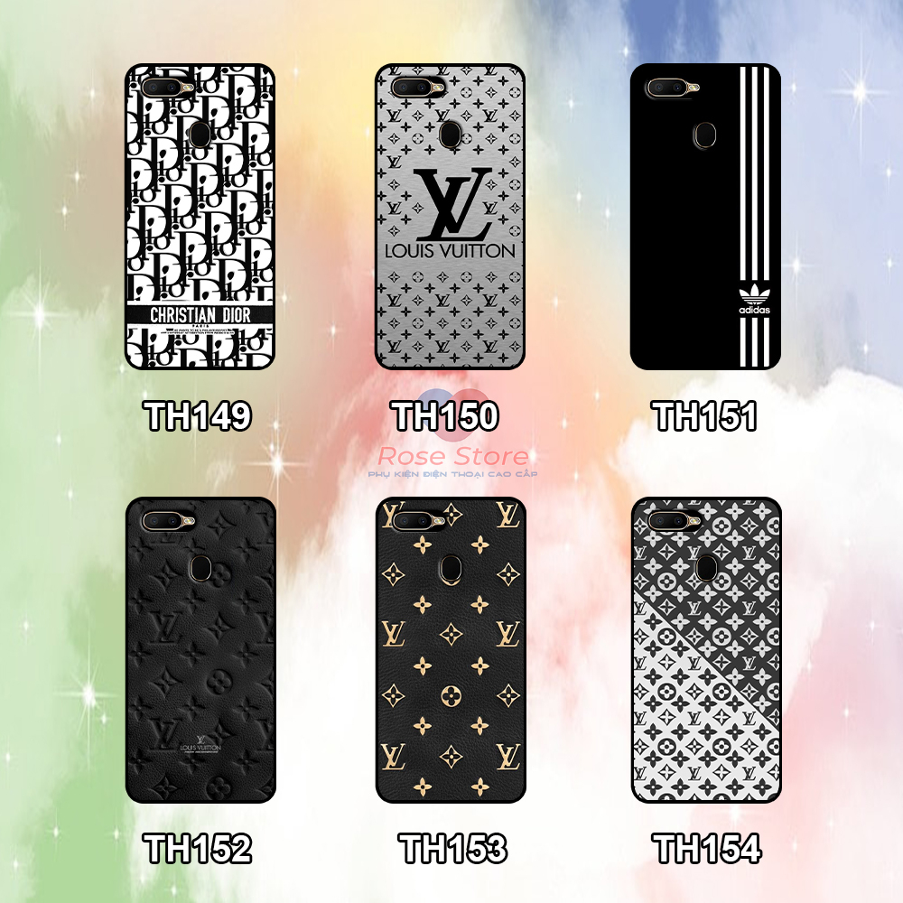 Ốp Oppo A5s / A7 / F9 / A12 in hình thương hiệu thời trang cao cấp