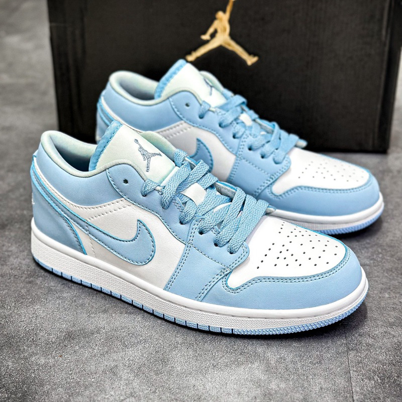 Giày Thể Thao/Sneakerr Air Jordan 1 Low Xanh - BẢN CAO CẤP Fullbox
