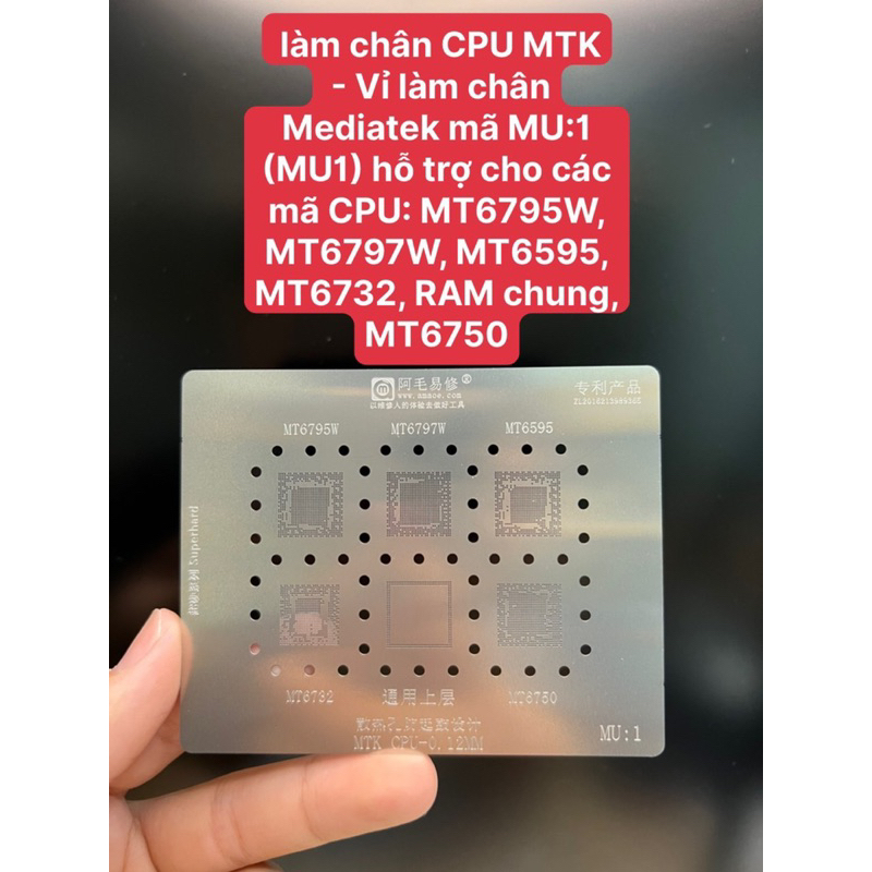 Vỉ làm chân CPU MTK Mediatek MU1 & MU2