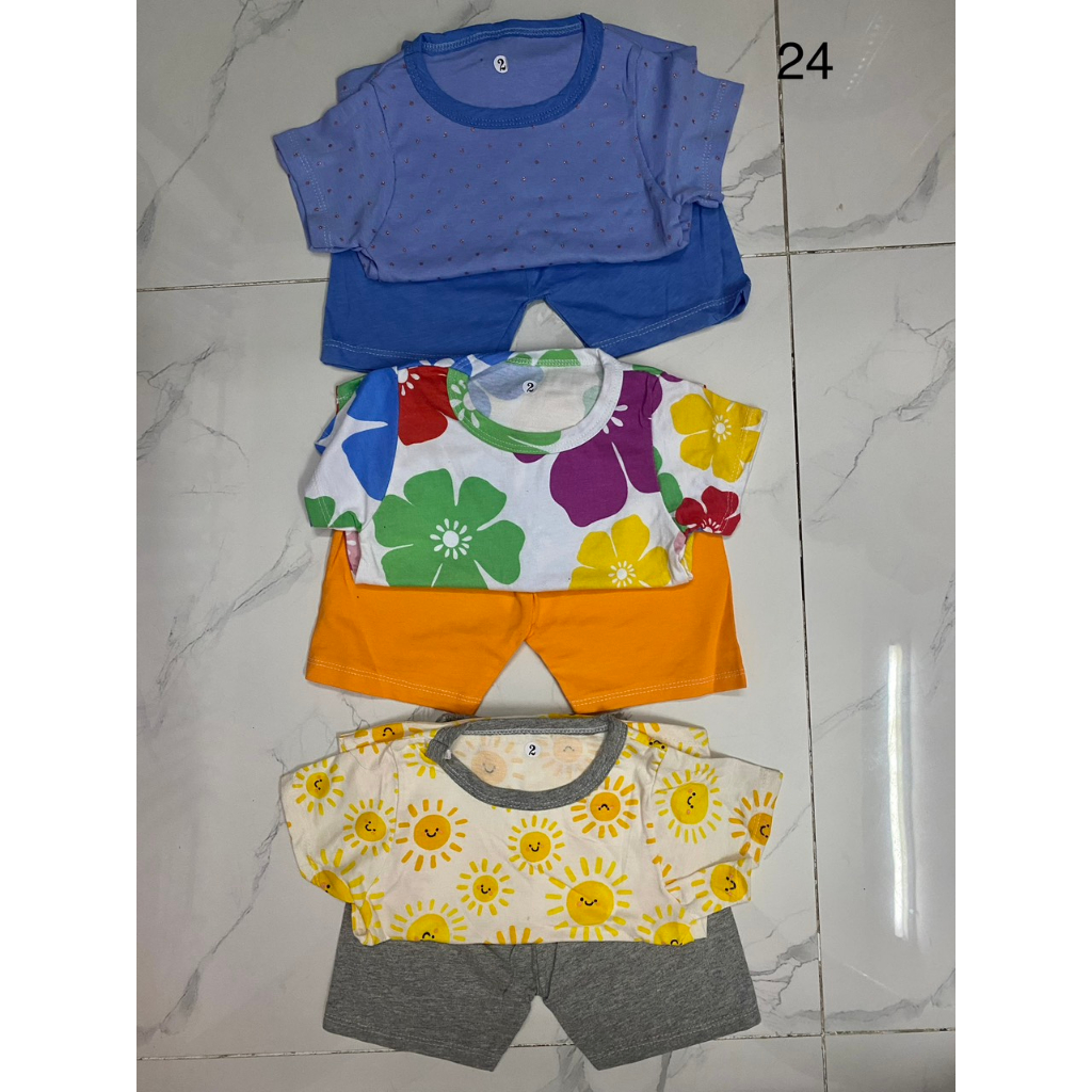 COMBO 3/2 Bộ đồ thun cotton thấm hút cho bé trai và gái - AT sales