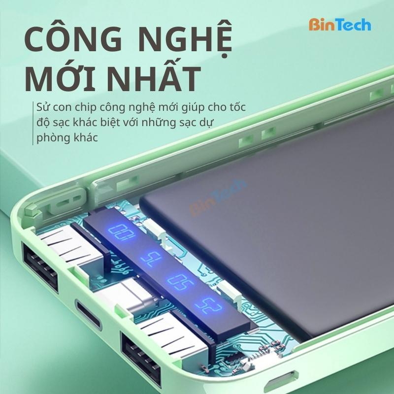 Sạc Dự Phòng Tích Hợp Màn Hình LED Dung Lượng 20000mAh, Bền Đẹp WP-163 màn hình hiển thị HOT New