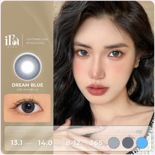 Kính áp tròng thế hệ mới dream blue blue eyeschất liệu mpc gdia 13.1