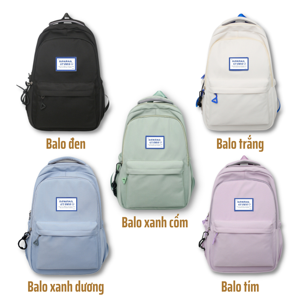 Balo Laptop Nam Nữ đi học cho học sinh BL08, Cặp Đựng Máy Tính Cá Nhân Kích Thước 15.6 inch Đẹp Và Chống Sốc Thời Trang