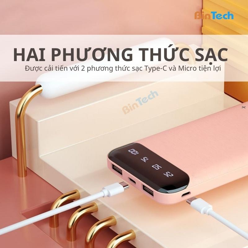 Sạc Dự Phòng WEKOME WP-161 Dung Lượng 10000mAh Tích Hợp Màn Hình LED