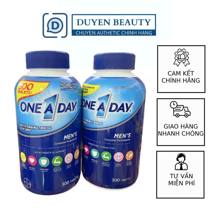 Vitamin Tổng hợp One A Day For Men cho nam dưới 50 tuổi