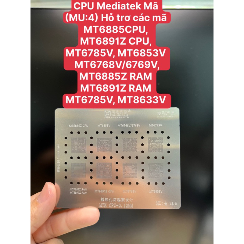 Vỉ làm chân CPU Mediatek MU4