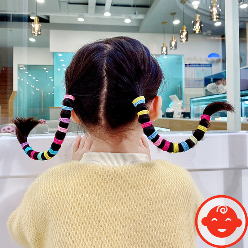 Sét 500 Dây Chun Buộc Tóc Nhiều Màu Kèm Túi Zip BT15