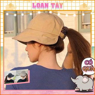 Nón Vải Kiểu Hàn Tai Bèo Vành Rộng Chống Nắng Hở Gáy Dễ Thương L2360