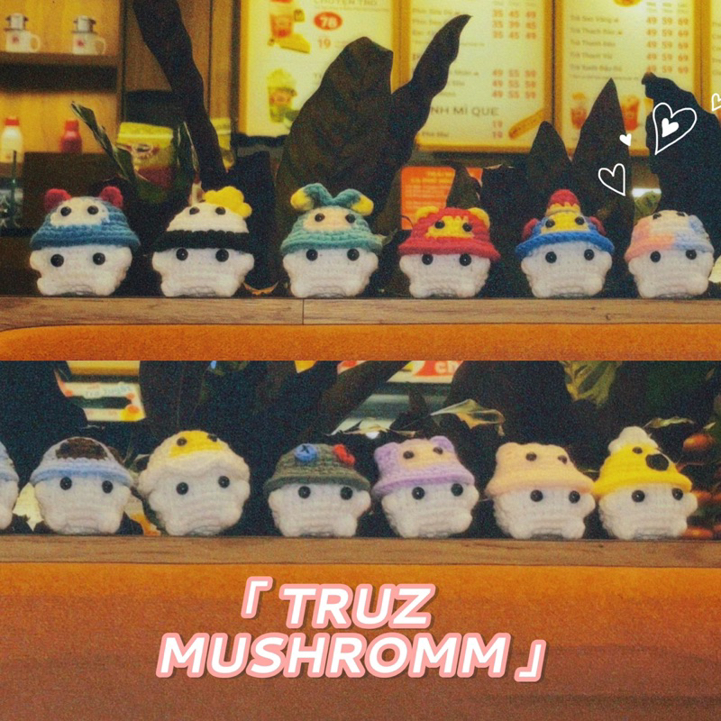 Móc khoá len nấm TRUZ TREASURE