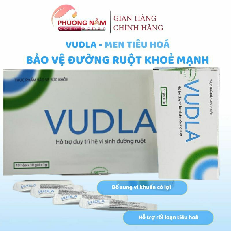 Men tiêu hóa - VUDLA bổ sung lợi khuẩn cho đường ruột, hỗ trợ tiêu hóa