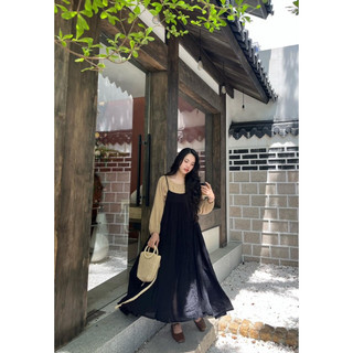 {2hand}{Xô} Đầm Dây Xô