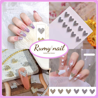 Charm nail, charm gắn móng trái tim, phụ kiện trang trí móng tay