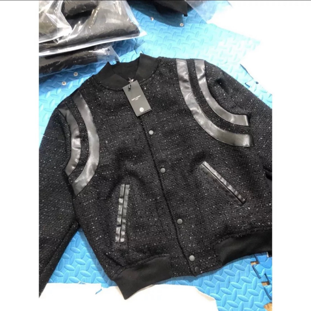 Áo Khoác Teddy Dạ Nhũ Kim Tuyến Phiên Bản Cao Cấp Hottrend 2023 - Áo Khoác Bomber Dạ Kim Tuyến Cao Cấp  Nam Nữ