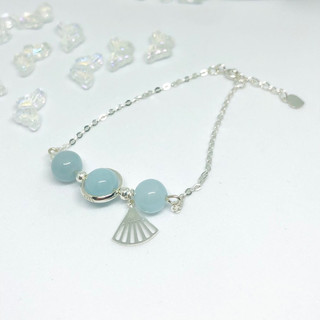 Lắc tay bạc Aquarine