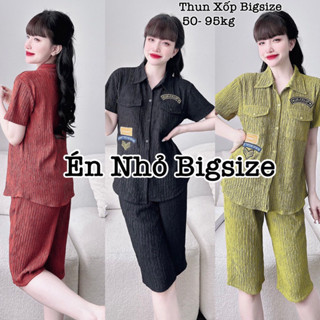  Set Lửng Thun Bigsize Thời Trang Thiết Kế Bigsize Nữ Xinh Đẹp Giá Rẻ 50-95kg 