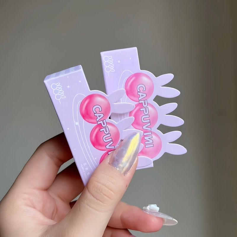 Son thỏ tím Cappuvini mẫu mới - Siêu lì bền màu lâu trôi