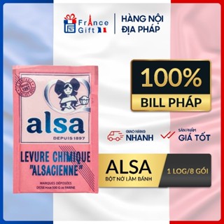🍞🥞 Bột nở Alsa làm bánh chuẩn Pháp lốc 8 gói - Date Mới